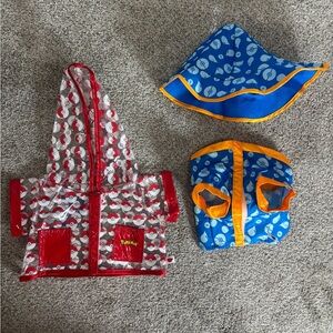 NWT Build-a-Bear Pokémon Squirtle Rain Coat Pokemon Clothes Build A Bear Jacket